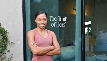 Olympian Allyson Felix Opens Saysh's New Experiential Space in LA With a Workout Led by Megan Roup From The Sculpt Society