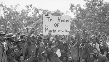 Black Soldiers Observe M.L.King Birthday
