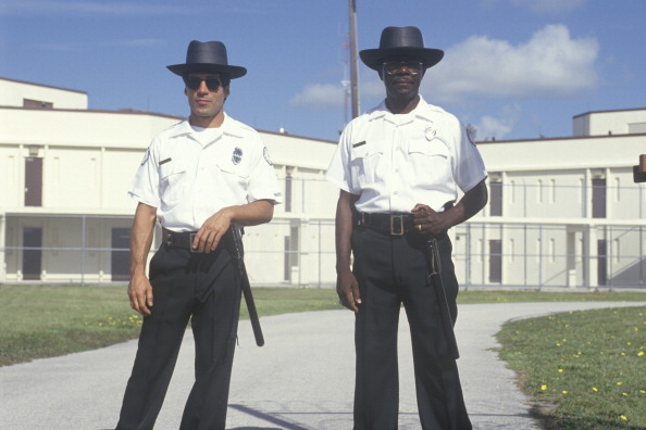 Prison guards at Dade County Men's Correctional Facility, Florida