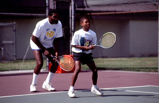 Practicing in 1991 in Compton