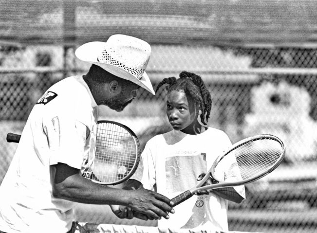 Richard & Venus Williams On Compton Tennis Court