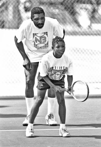 Richard & Serena Williams On Compton Tennis Court