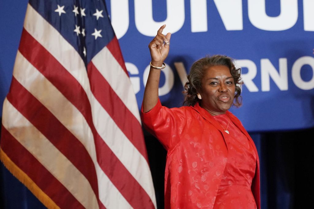 Virginia Gubernatorial Election Night At The Glenn Youngkin Headquarters