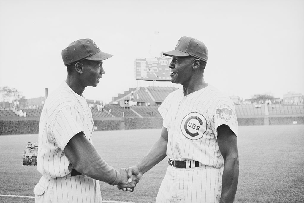 Black Coach Congratulates Ernie Banks