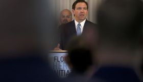 Florida Governor Ron DeSantis Holds News Conference In Surfside
