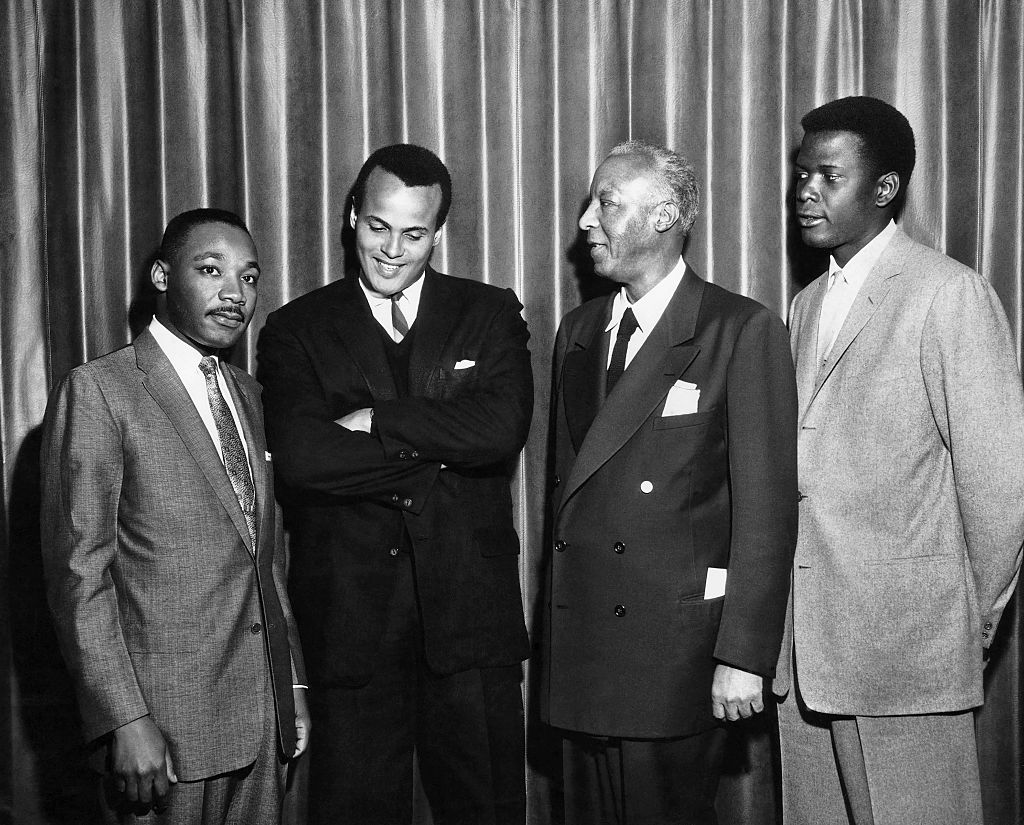 Martin Luther King Jr., Harry Belafonte, Sidney Poitier