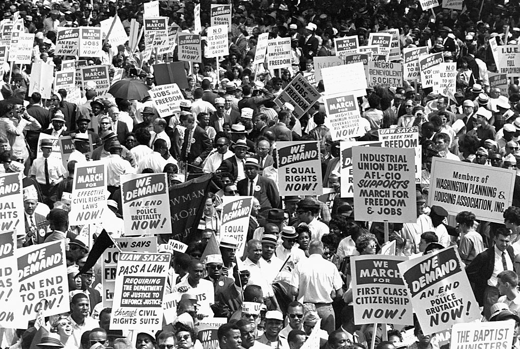 Protesters at March on Washington