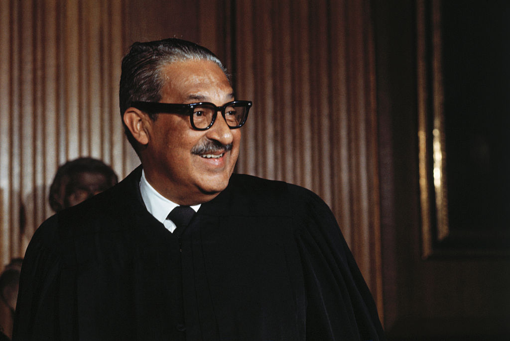 Supreme Court Justice Thurgood Marshall Smiling