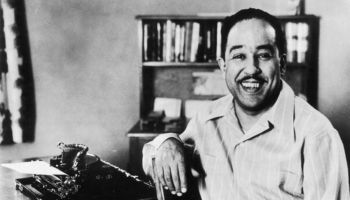 circa 1945: American poet and writer Langston Hughes