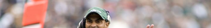 Head Coach Herman Edwards of the New York Jets