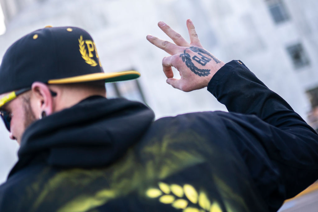 Oregon Proud Boys Rally At State Capitol For January 6 Anniversary