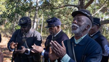 Viewing ceremony for new Civil War statue honoring black soldiers
