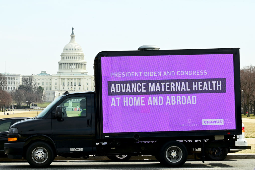 CHANGE & UltraViolet Commission Truck Billboard In D.C. Demanding Biden, Congress Support Sexual And Reproductive Health And Rights For All By Passing The Abortion Is Health Care Everywhere Act