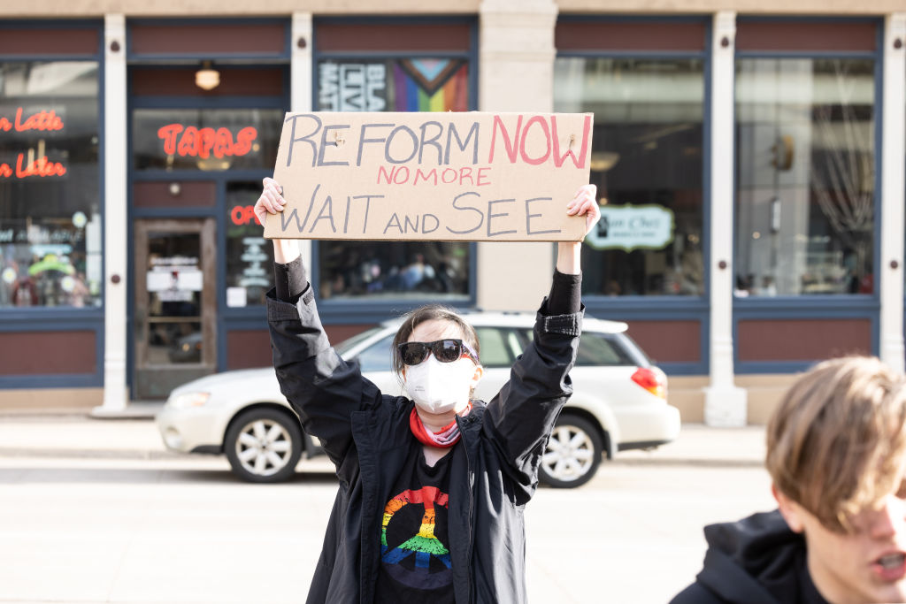 BLM protest march in Michigan