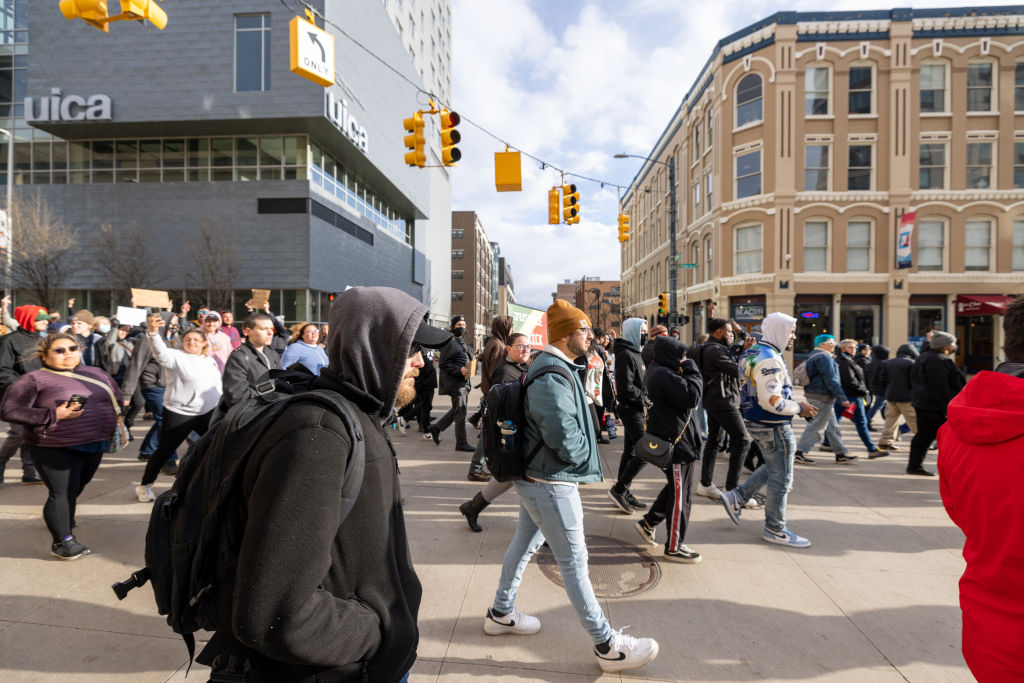 BLM protest march in Michigan