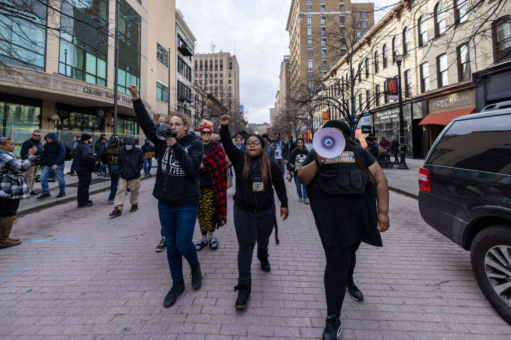 BLM protest march in Michigan