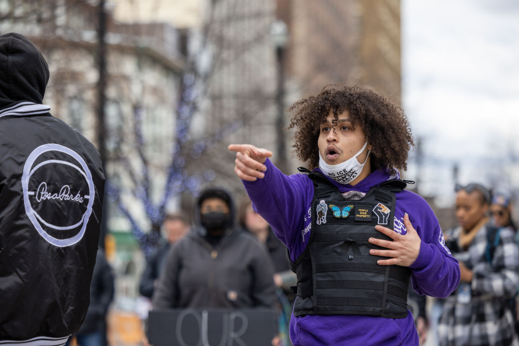 BLM protest march in Michigan