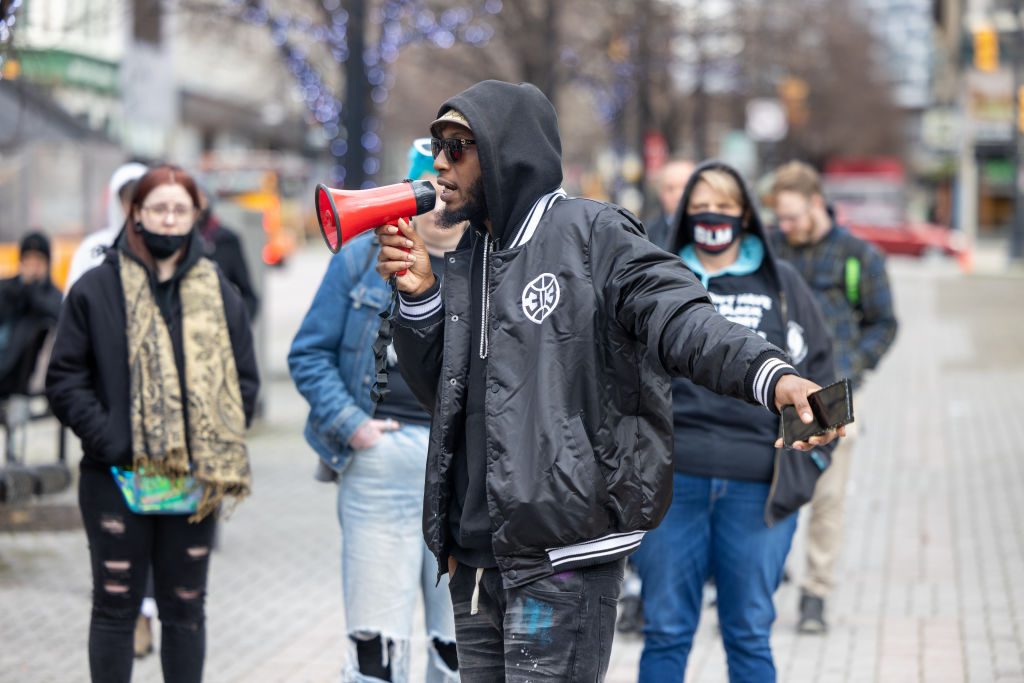 BLM protest march in Michigan