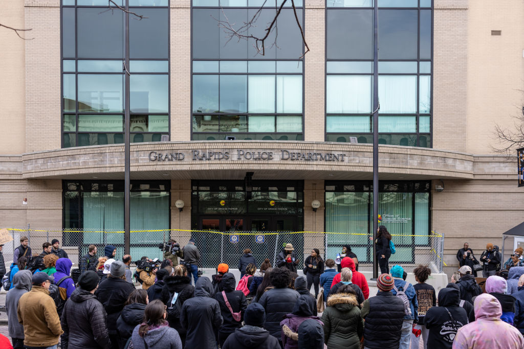 BLM protest march in Michigan