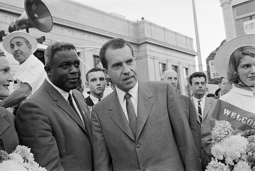 Jackie Robinson with Richard Nixon