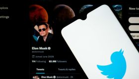 Elon Musk And Twitter Logo Illustration