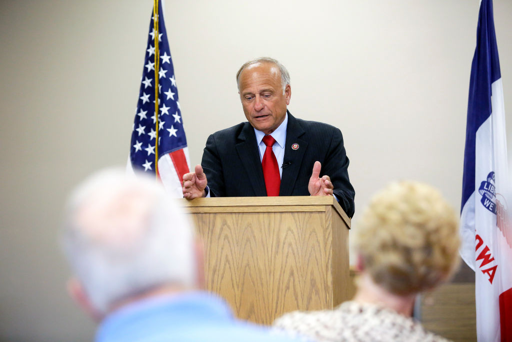 Republican Rep. Steve King Holds Town Hall Meeting In Boone, Iowa