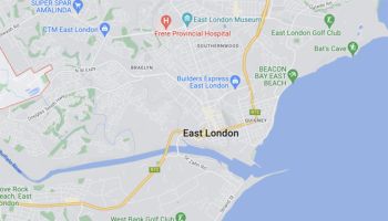 East London, South Africa map screenshot
