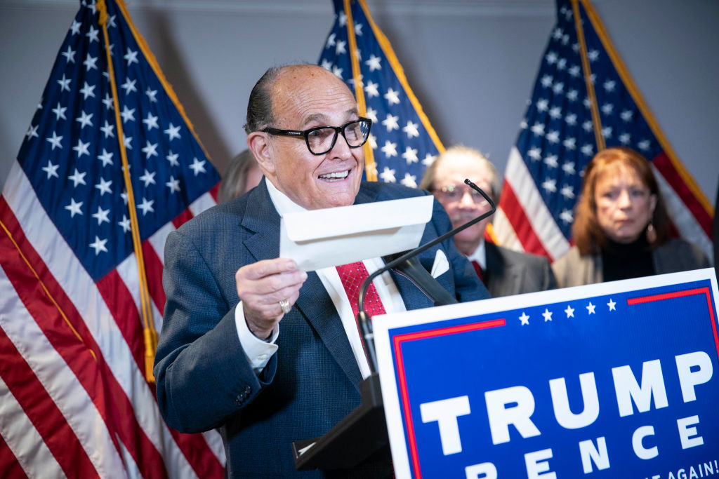 Rudy Giuliani Rudy Giuliani Holds News Conference in Washington About Voter Fraud
