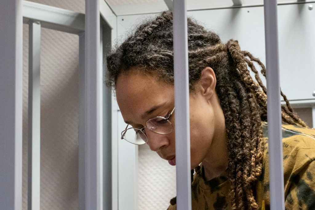 MOSCOW, RUSSIA, JULY 15: Brittney Griner in Russian court in Mo