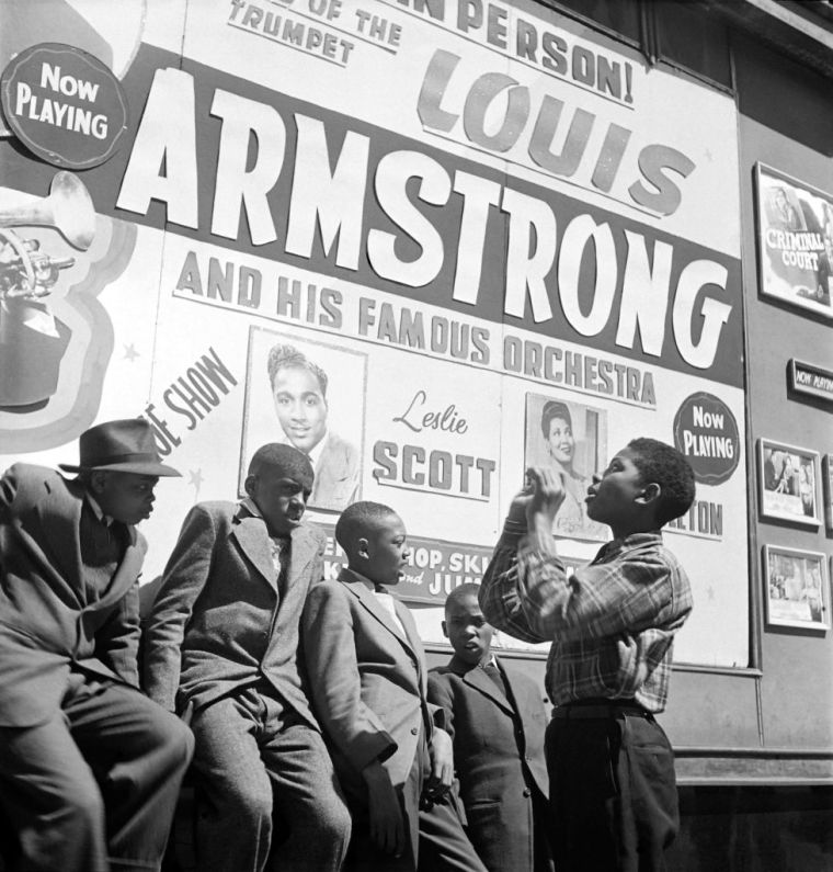 Louis Armstrong at New York jazz cabaret