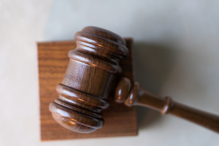 Judge's Gavel High Angle View
