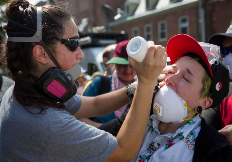 Photos from a KKK rally in Charlottesville, VA