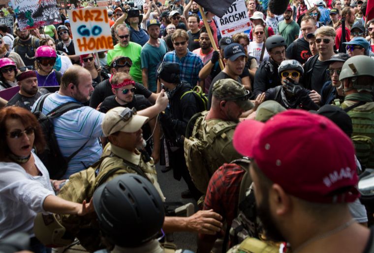 Photos from a KKK rally in Charlottesville, VA