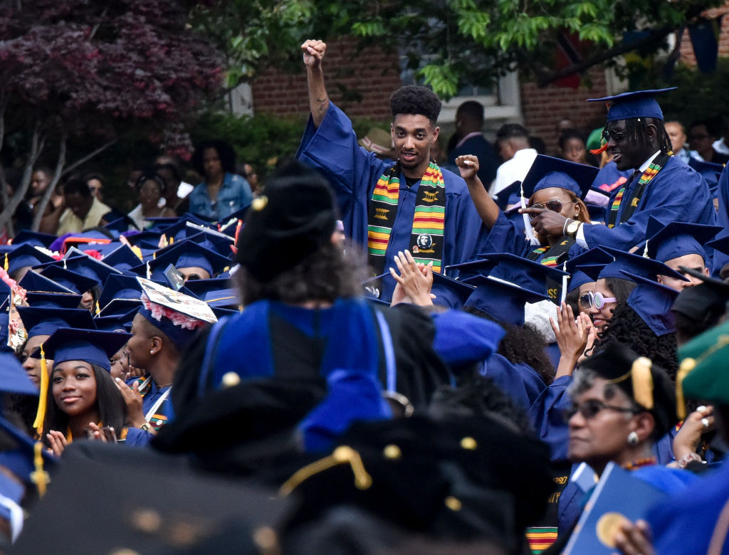 Howard University holds its' commencement ceremonies with famous alum Chadwick Boseman as guest speaker in Washington, DC.