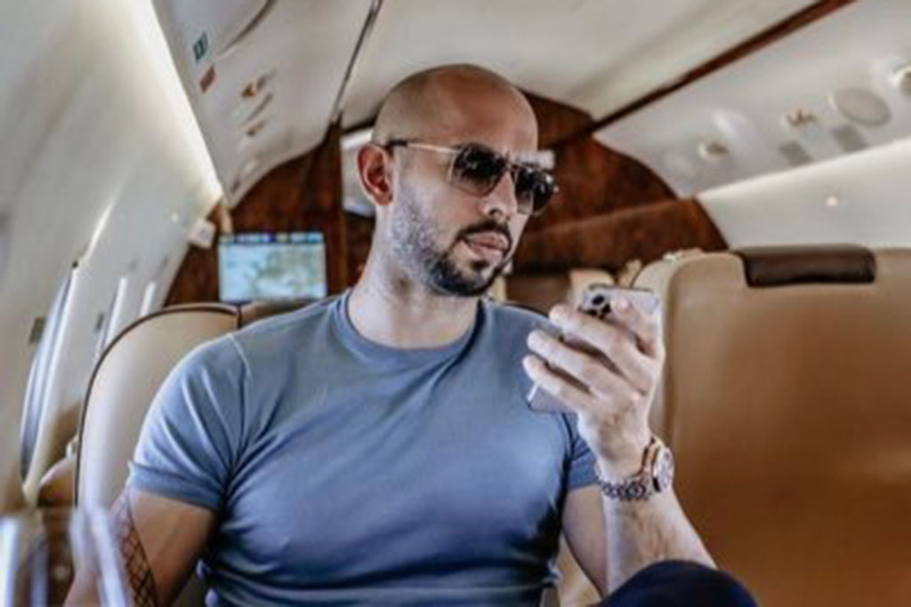 controversial social media star Andrew Tate