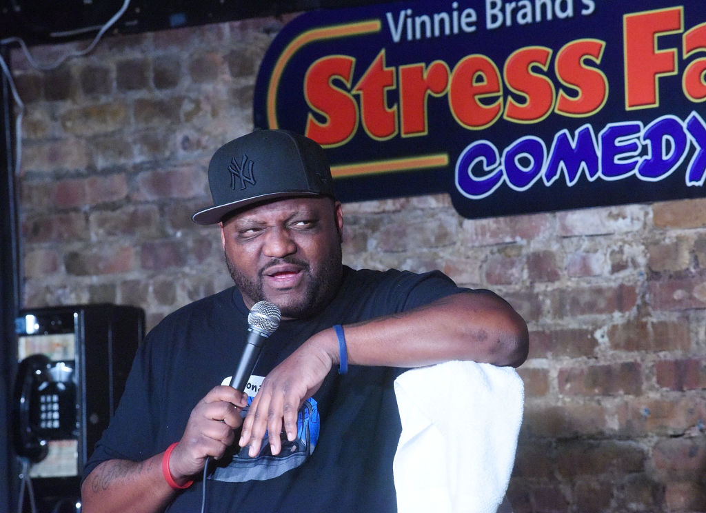 Aries Spears Performs At The Stress Factory Comedy Club