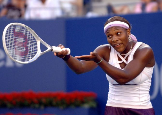 2005 U.S. Open - Women's Singles - Fourth Round - Serena Williams vs Venus Williams