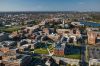 USA, Washington, D.C., Aerial photograph of Howard University campus