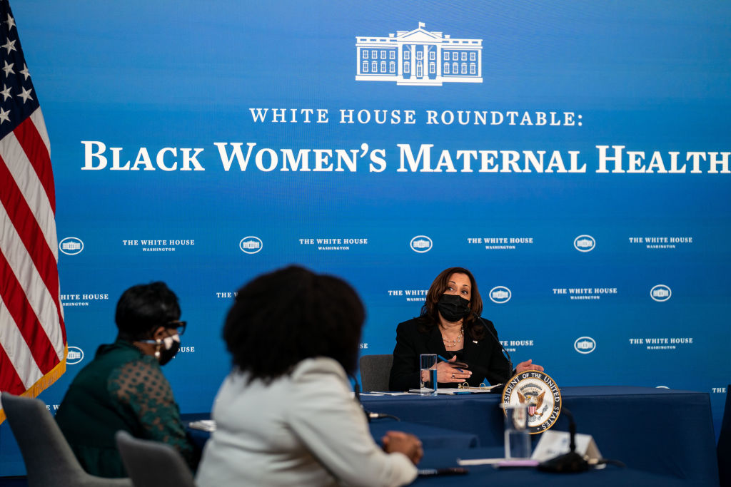Vice President Kamala Harris participates in roundtable discussion on Black Maternal Health