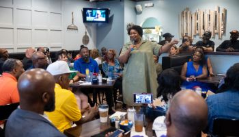 Stacey Abrams holds campaign rally in McDonough, Georgia
