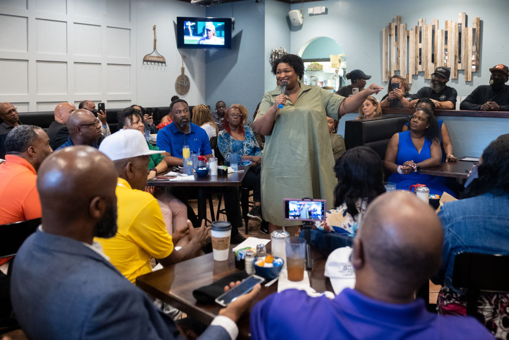 Stacey Abrams holds campaign rally in McDonough, Georgia