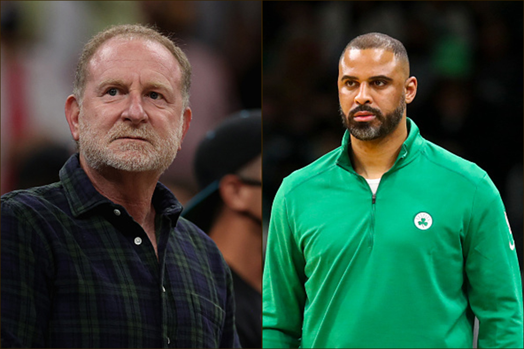 Phoenix Suns owner Robert Sarver and Boston Celtics head coach Ime Udoka