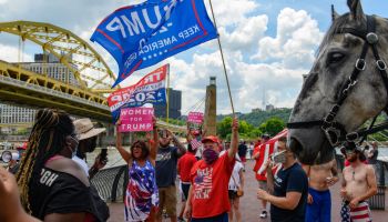 Trump Supporters Hold Boat Parade And MAGA Rally in Pittsburgh On 4th Of July