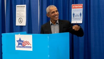 Barack And Michelle Obama Cast Their Votes In The Illinois Midterm Election