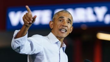 Former President Barack Obama Campaigns For Georgia Democrats Ahead Of Midterm Elections