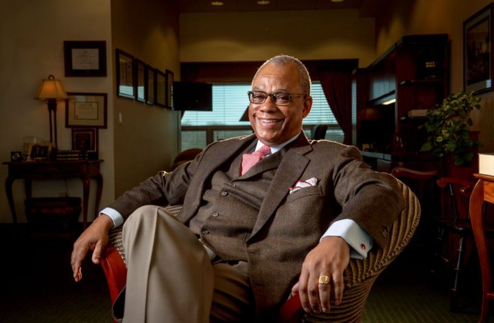 Calvin Butts, president of the college and pastor Abyssinian Baptist church