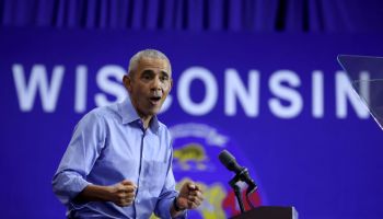 Former President Obama Campaigns With Mandela Barnes In Milwaukee