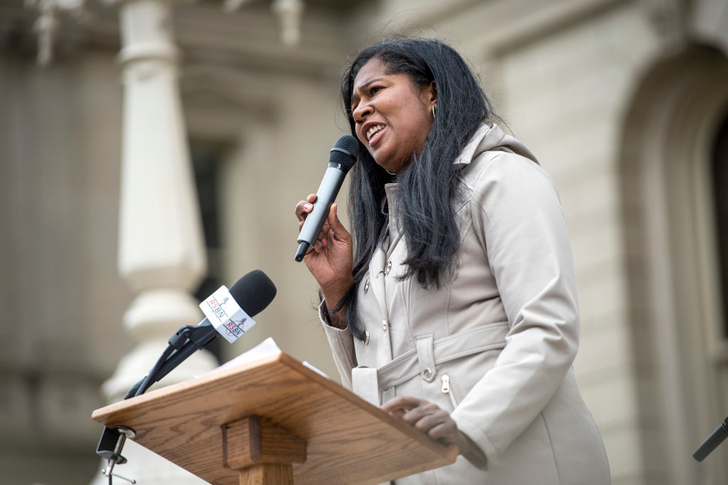 Protesters Gather At Michigan State Capitol Demanding Audit Of 2020 Presidential Election