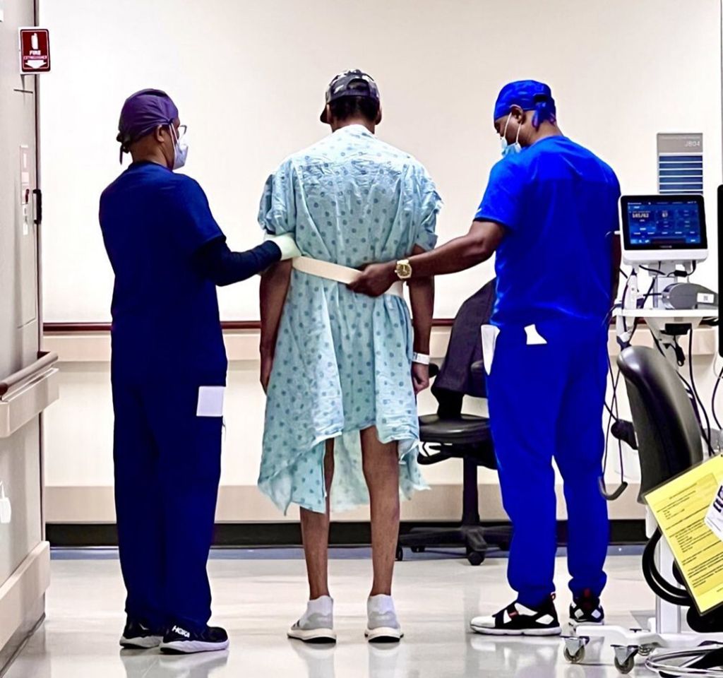 Al B. Sure in the hospital