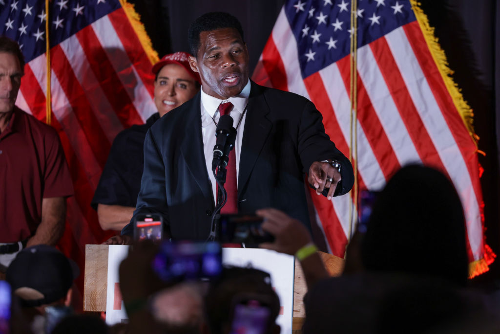 Georgia's Republican Senate Candidate Herschel Walker Holds Election Night Event In Atlanta